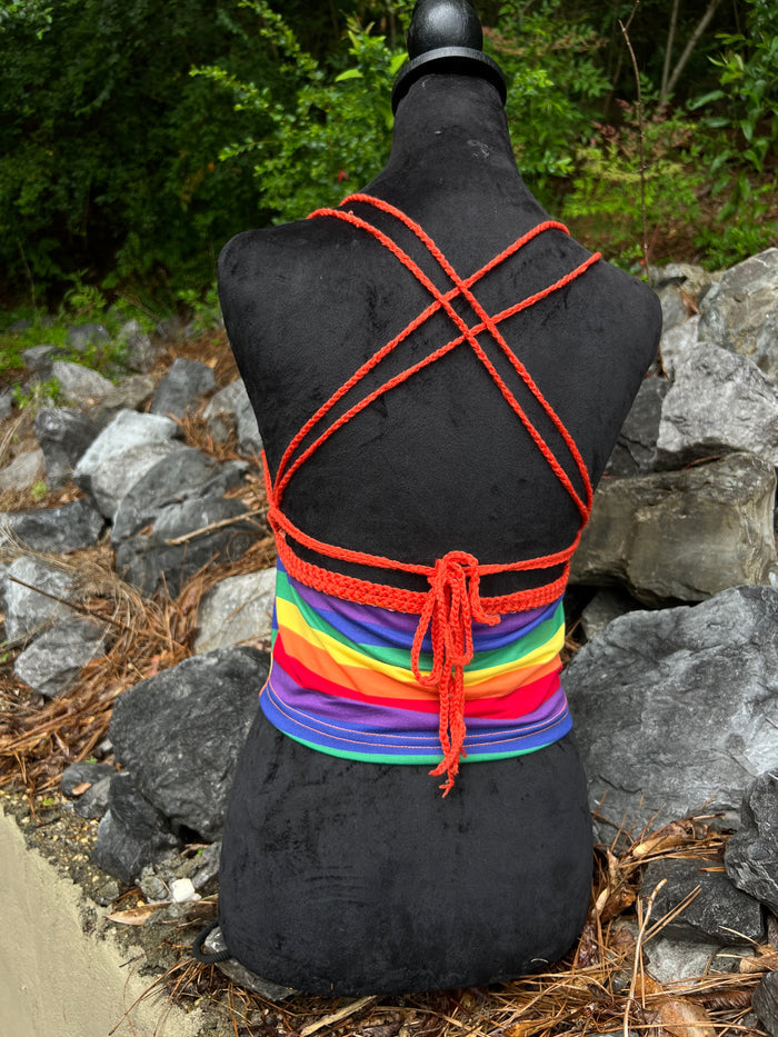 Scissor Me Timbers - Rainbow Tank Top