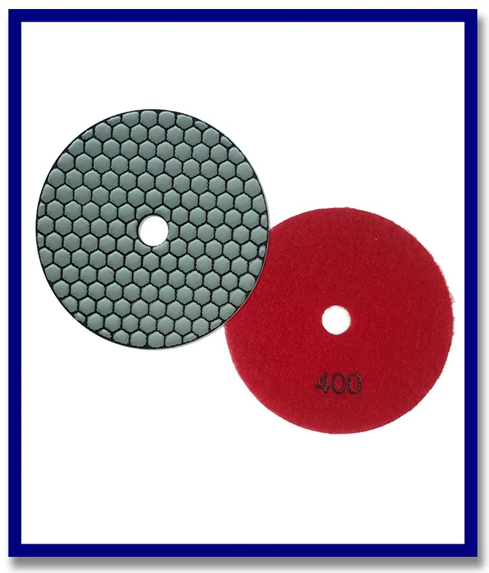 SDA Premium Dry Grinding Diamond V'cro Pad - Stone Doctor Australia - For Dry Grinding - Resin Bond