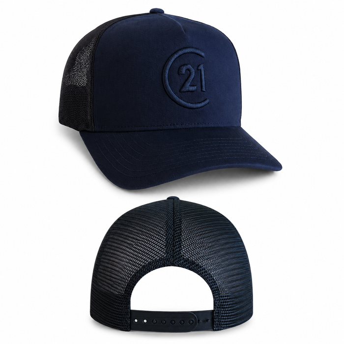 Seal Logo Black Trucker Hat