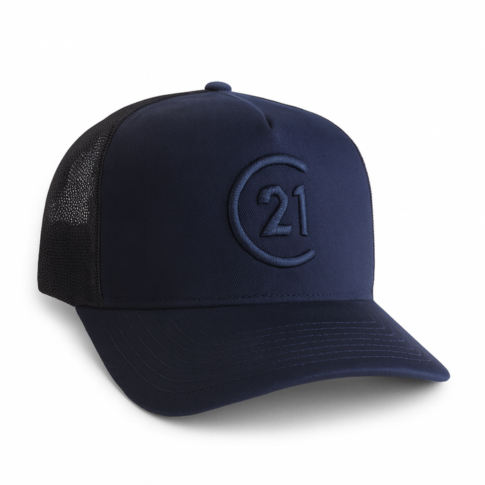 Seal Logo Black Trucker Hat