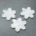 Selenite Crystal Snowflake Carving