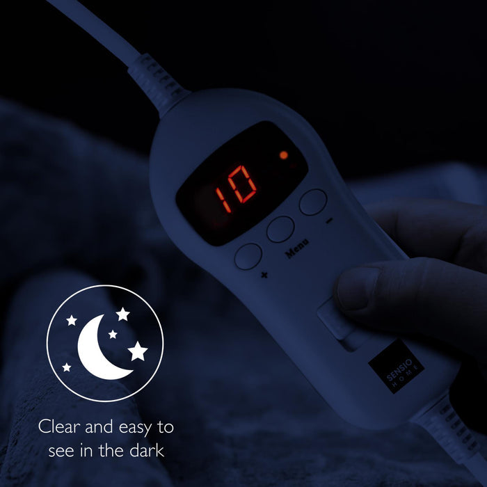 Buy Now Luxury Heated Throw Electric Blanket Grey