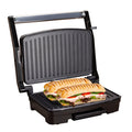 Black sandwich press with a sub sandwich - Buy Now Panini Press, Sandwich Toaster & Health Grill
