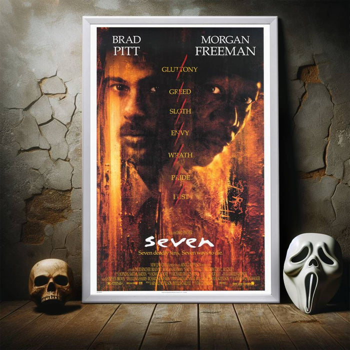 "Seven" (1995) Framed Movie Poster