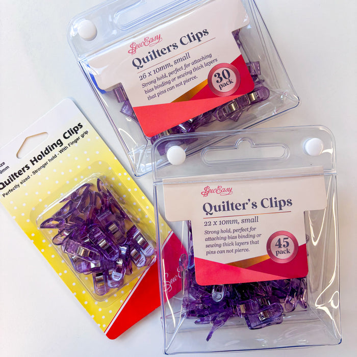 Sew Easy - Quilters Holding Clips Bulk Packs - Small Clip