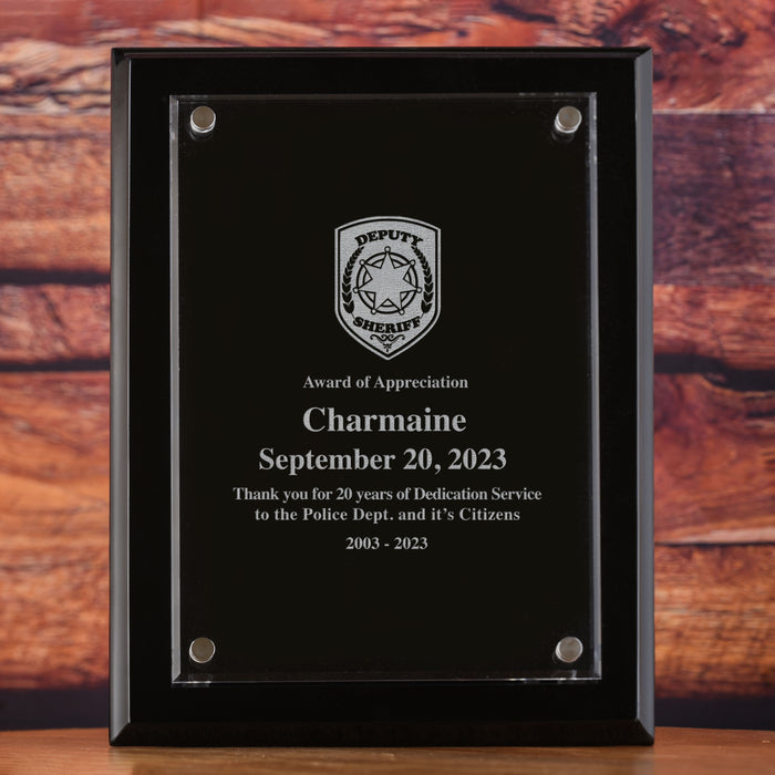 Sheriff Wall Plaque Recognition Award