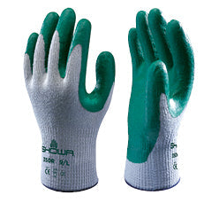 Showa Thornmaster thornproof leather gardening gloves with long gauntlet cuff and reinforced palm