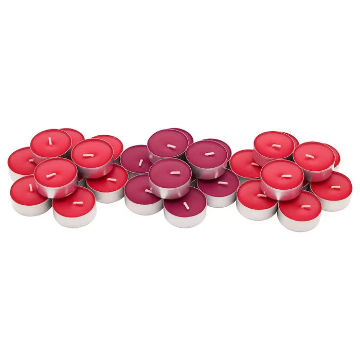SINNLIG Scented tealight, Red garden berries/red, 30pcs