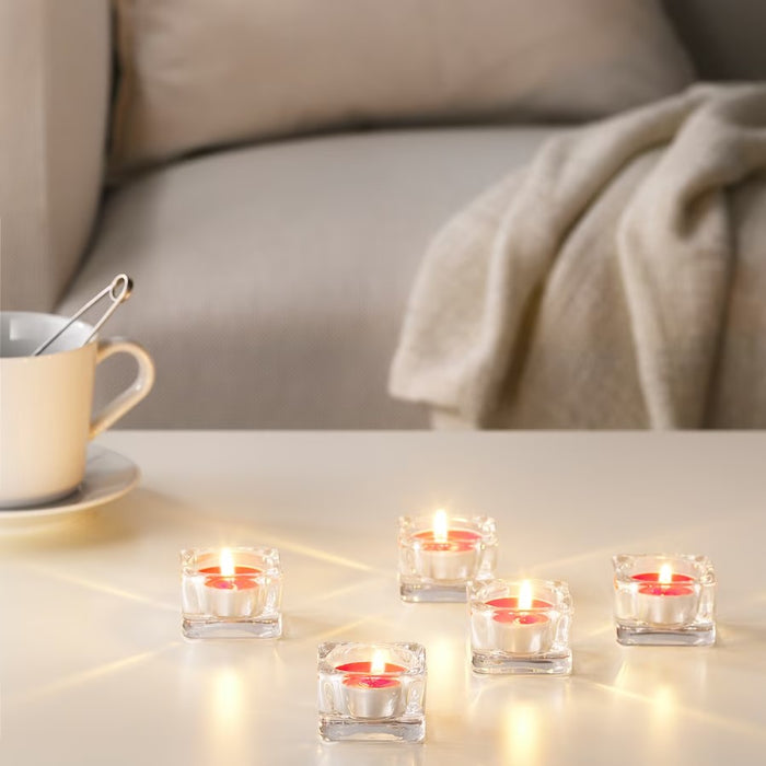 SINNLIG Scented tealight, Red garden berries/red, 30pcs