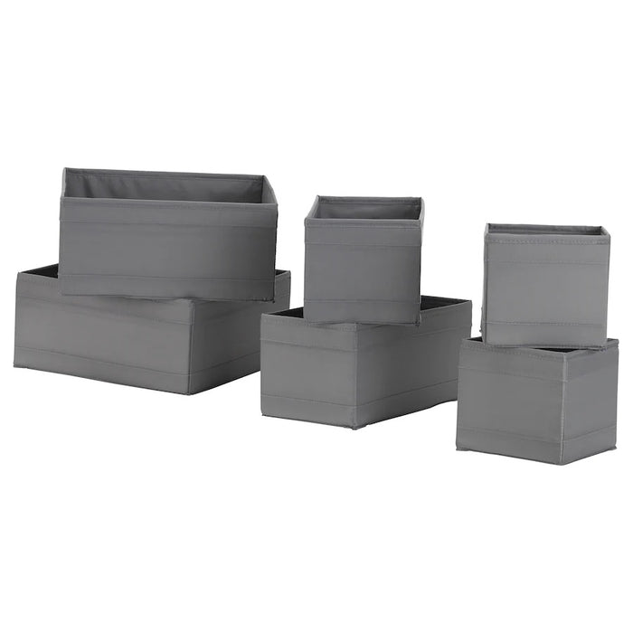 SKUBB Box, set of 6, Dark grey