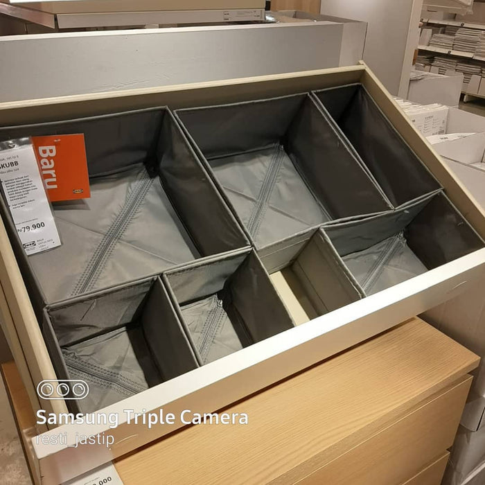 SKUBB Box, set of 6, Dark grey