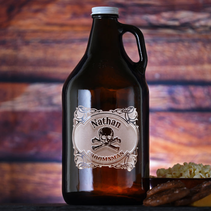 Skull&  Bones Groomsman Growler