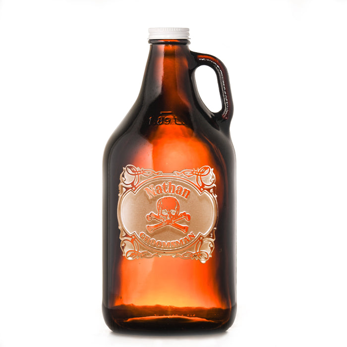 Skull&  Bones Groomsman Growler