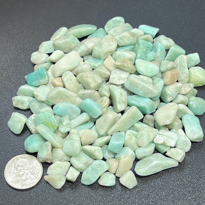 Small Tumbled Amazonite Stones (By The Ounce or Pound)