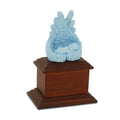Small/Keepsake 8 Cubic Inch Blue Heaven's Care Brown Base Infant Cremation Urn
