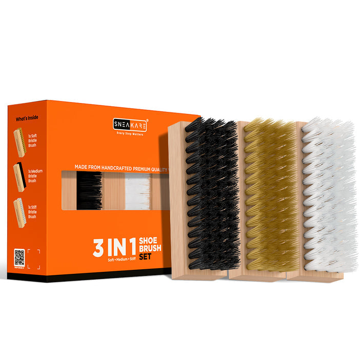 Sneakare 3 in 1 Shoe Brush Set