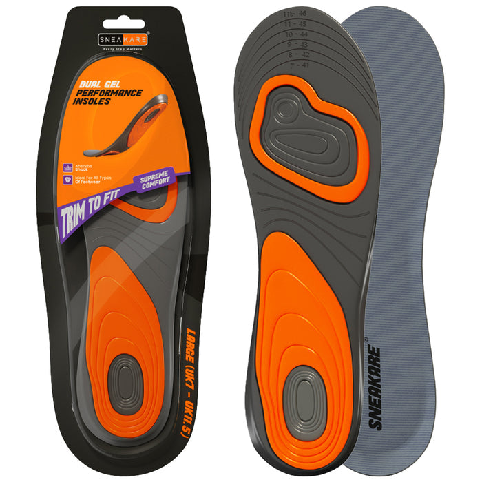 Sneakare Dual Gel Performance Insole Large