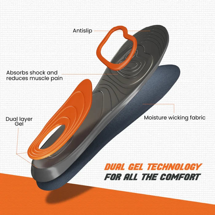 Sneakare Dual Gel Performance Insole Large