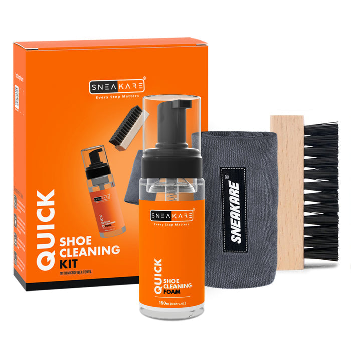 Sneakare Quick Shoe Cleaning Kit with Microfiber Towel