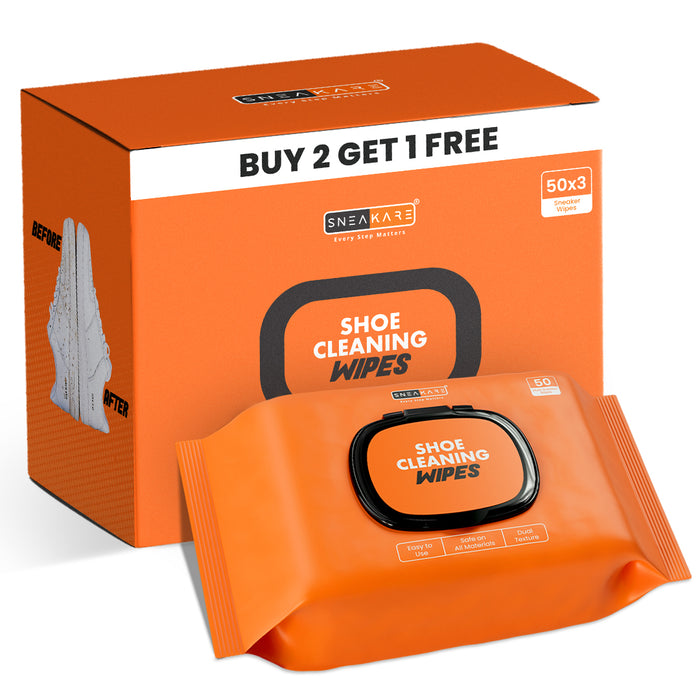 Sneakare Shoe Cleaning Multipack Wipes Pack of 50 (Buy 2 Get 1 Free)