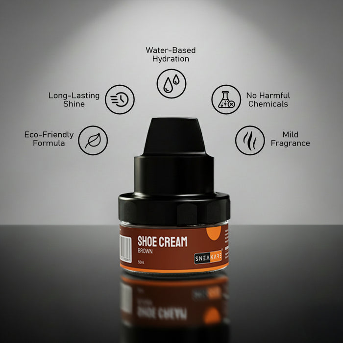 Sneakare Shoe Cream with Built-In Applicator (Combo)