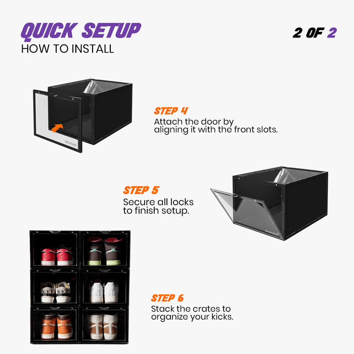 Sneakare Stack'Em Sneaker Crates (Front Drop)
