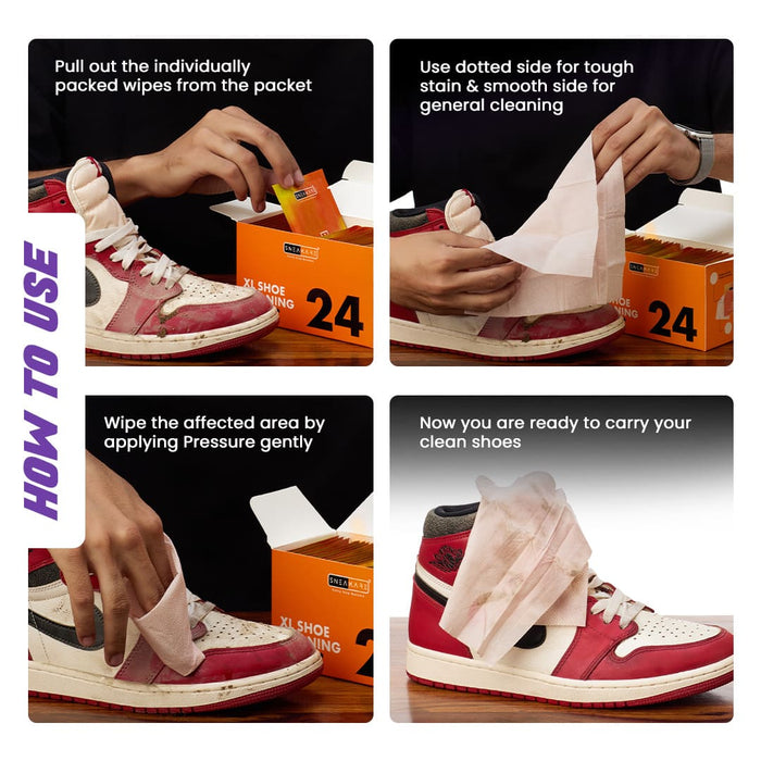 Sneakare XL Shoe Cleaning Wipes 24 Pcs