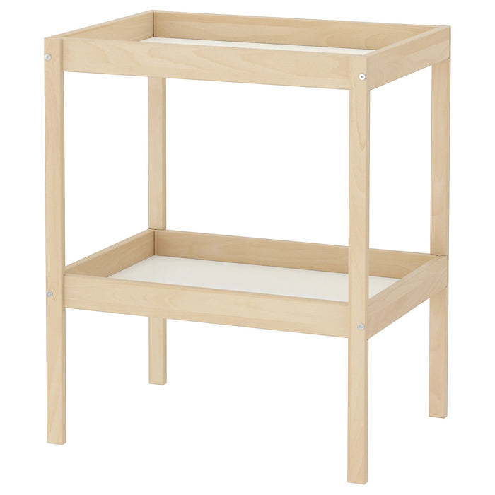 SNIGLAR Changing table, 72x53cm, Beech/white