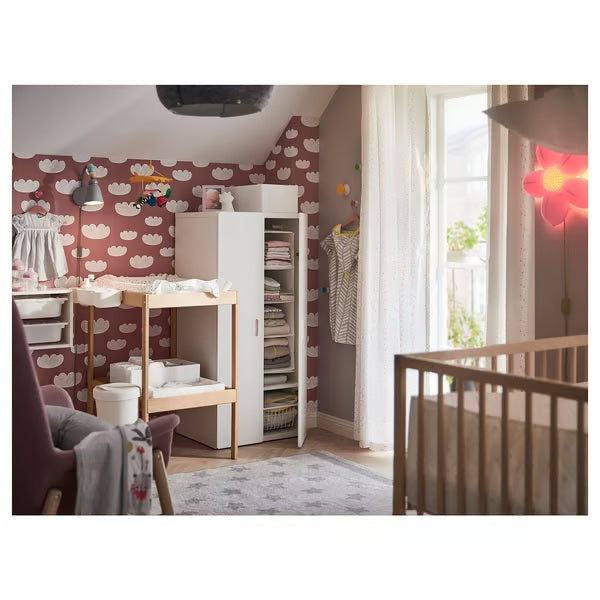 SNIGLAR Changing table, 72x53cm, Beech/white
