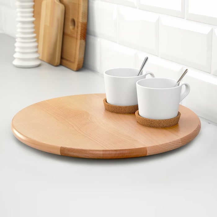 SNUDDA Lazy Susan, Solid wood, 39cm