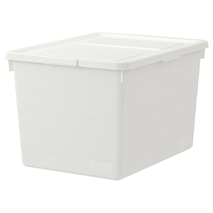 SOCKERBIT Box with lid, 38x51x30cm, White