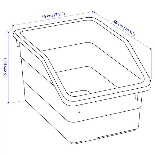 SOCKERBIT Container, 19x26x15cm, White