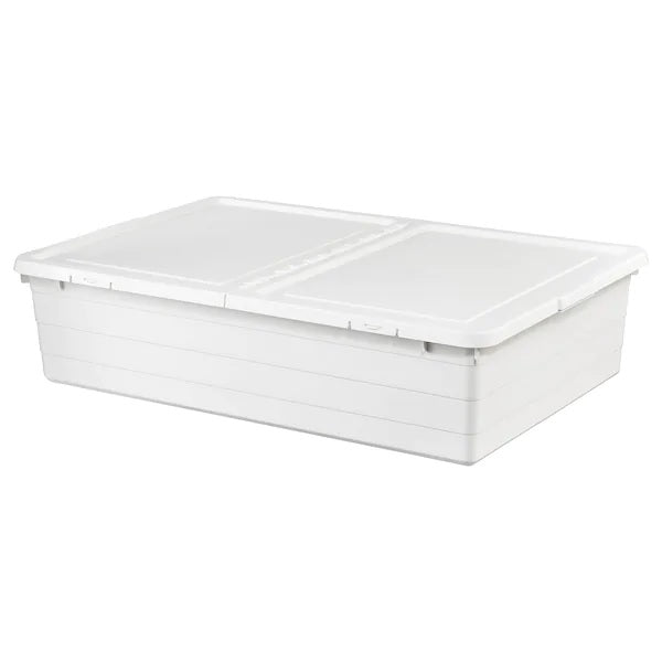 SOCKERBIT Container with cover, 50x77x19cm, White