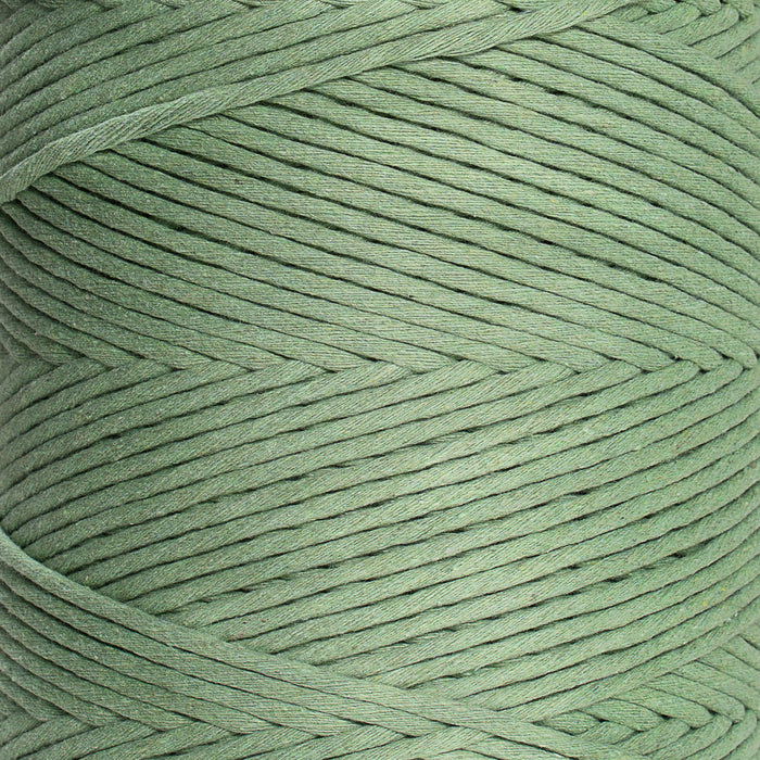 Soft Cotton Cord Zero Waste 4mm Single Strand - Cactus Color