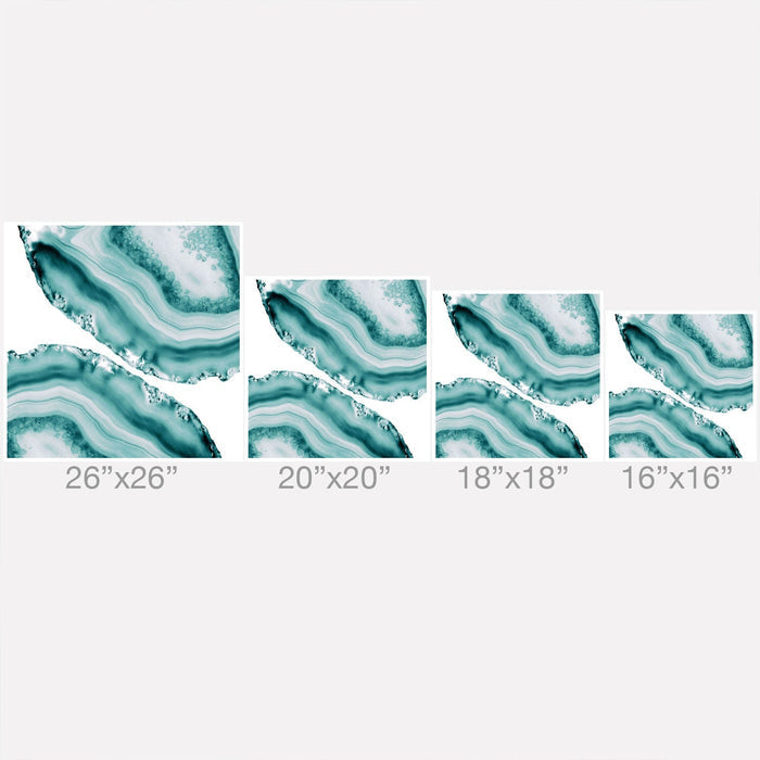 SOFT TURQUOISE AGATE 1 THROW PILLOW