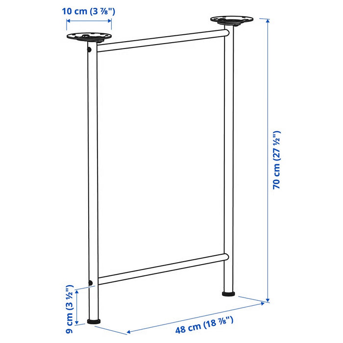 SPAND Leg, White, 70cm