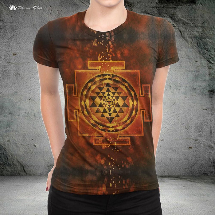 Sri Yantra by McAshe Yoga T-Shirt
