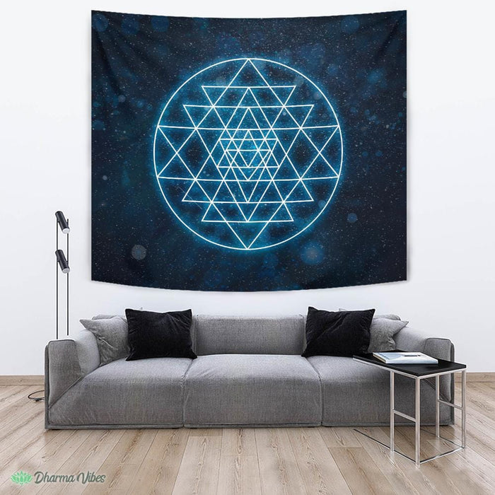 Sri Yantra Sacred Geometry by McAshe Tapestry