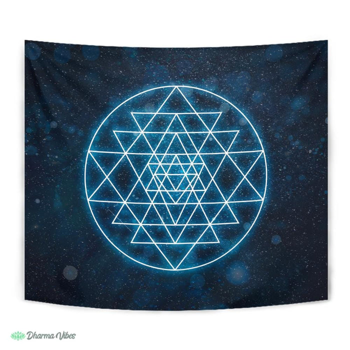 Sri Yantra Sacred Geometry by McAshe Tapestry