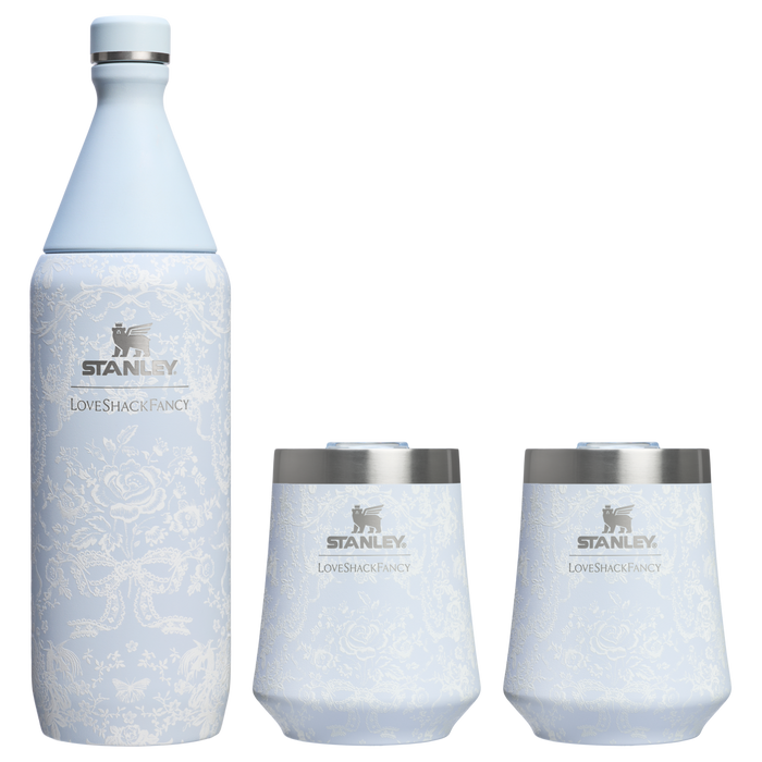 Stanley 1913 x LoveShackFancy Holiday Reserve All Day Wine Set | 34 OZ | 11 OZ