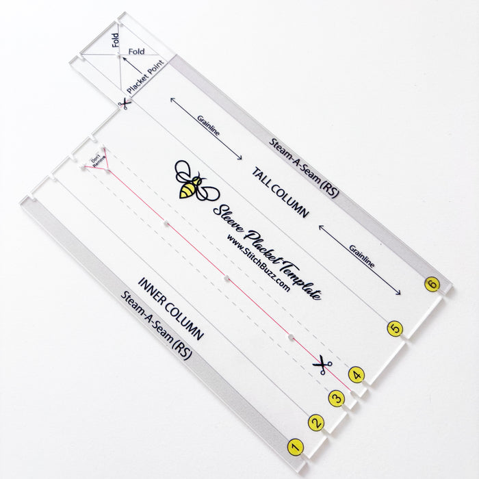 Stitch Buzz - Sleeve Placket Template