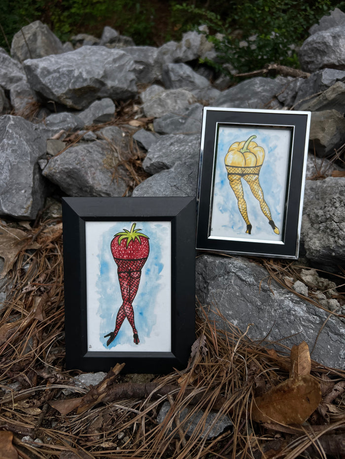 Strawberry Stripper - Burlesque Fruits Giclee