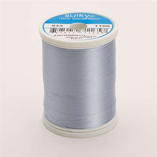 Sulky 40 wt 850 Yard Rayon Thread - 943-1165 - Lt Sky Blue