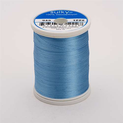 Sulky 40 wt 850 Yard Rayon Thread - 943-1222 - Lt Baby Blue
