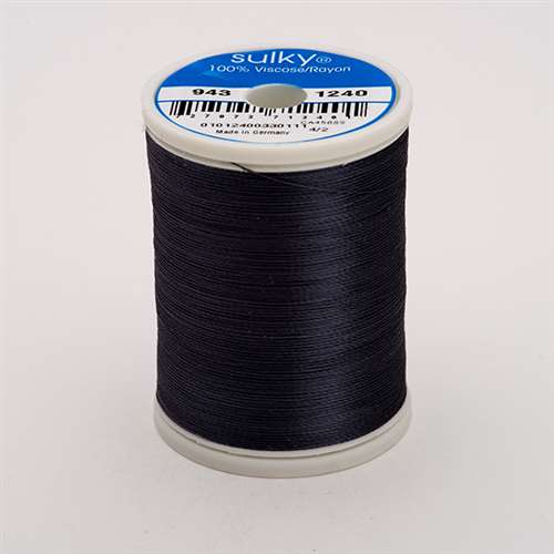 Sulky 40 wt 850 Yard Rayon Thread - 943-1240 - Smokey Gray