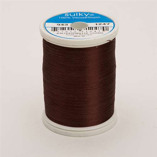 Sulky 40 wt 850 Yard Rayon Thread - 943-1247 - Mahogany