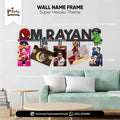 Customized NAME Superheros theme wall frame