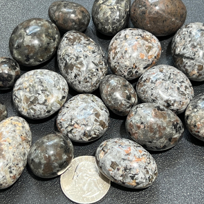 Syenite Tumbled Stones (UV Reactive)(By The Piece or Pound) Wholesale