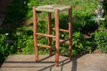 Tabouret de bar marocain en bois de laurier 80 cm - Africancreates
