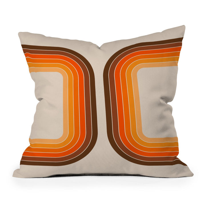 TAN TUNNEL THROW PILLOW